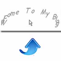 Tulisan Mengikuti Cursor di Blog Tulisan Mengikuti Cursor di Blog