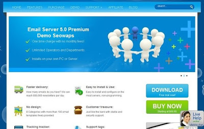 Email Sever 5.0 Home Page