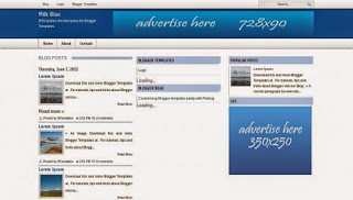 Milk Blue Blogger Template Milk Blue Blogger Template