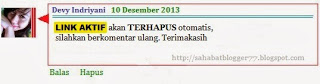 Deteksi Komentar Spam Gambar Link Aktif
