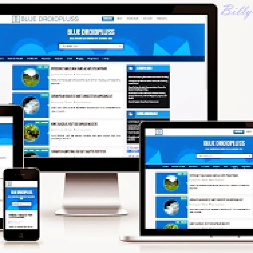 Templae blue droidplus