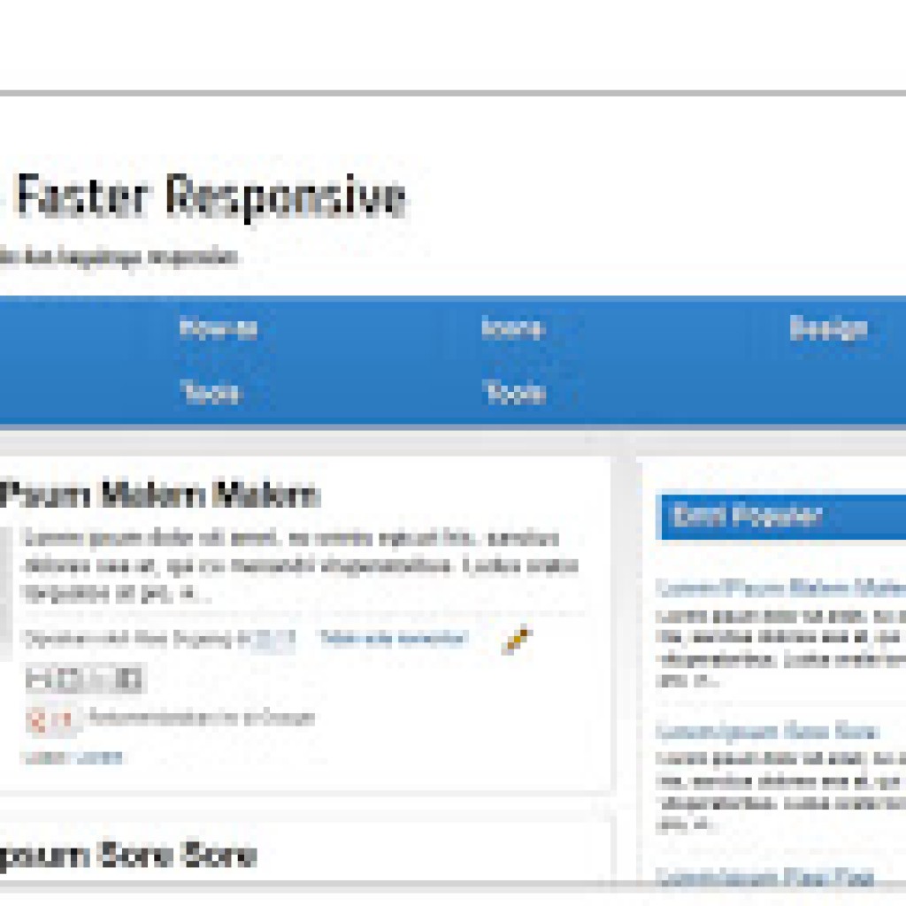 Simple Faster Responsive
