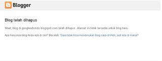 blog terhapus